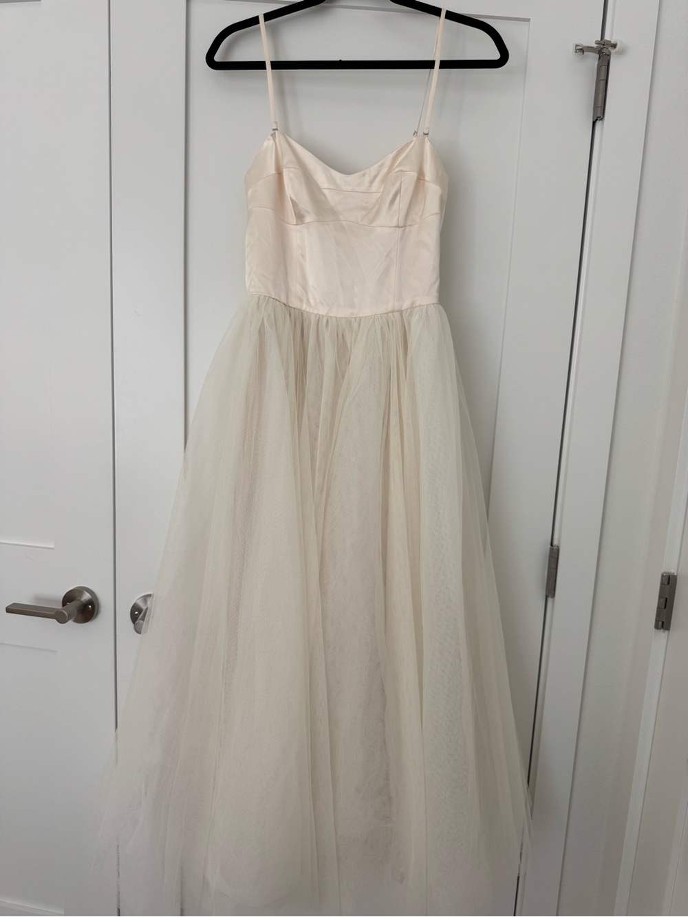 Reformation Alouette Tulle Wedding Dress with Spaghetti Straps